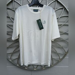 ANGC Masters Cream Short Sleeve Premium Cotton with Green Logo